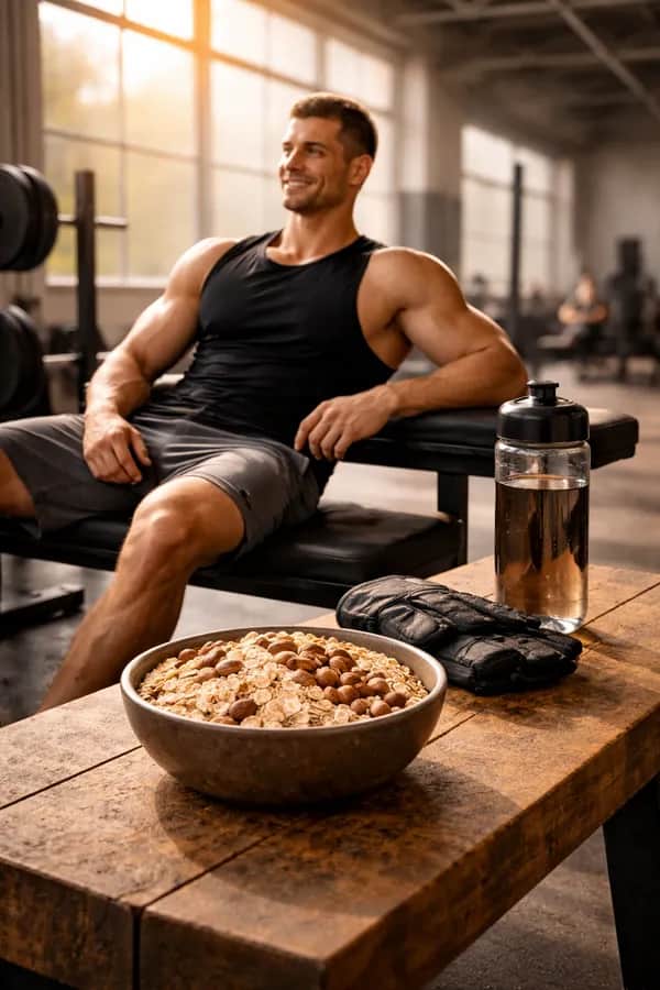 Regeneration im Krafttraining entscheidet über Muskelaufbau. Erfahre, warum Ernährung, Kohlenhydrate und Erholung der Schlüssel zu nachhaltigem Trainingserfolg sind.